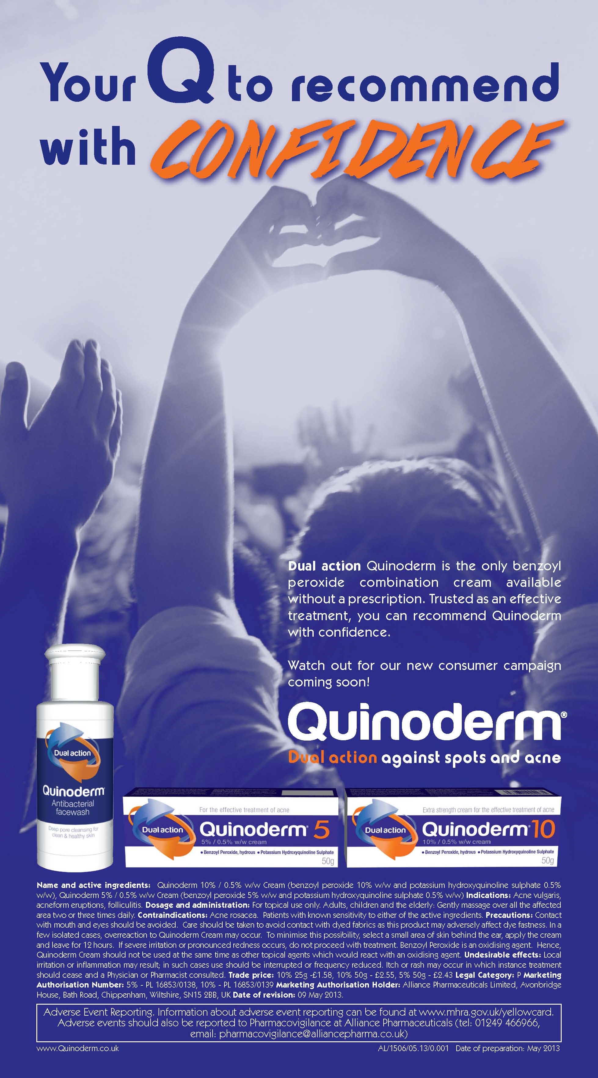 launches new pharmacy campaign for Quinoderm